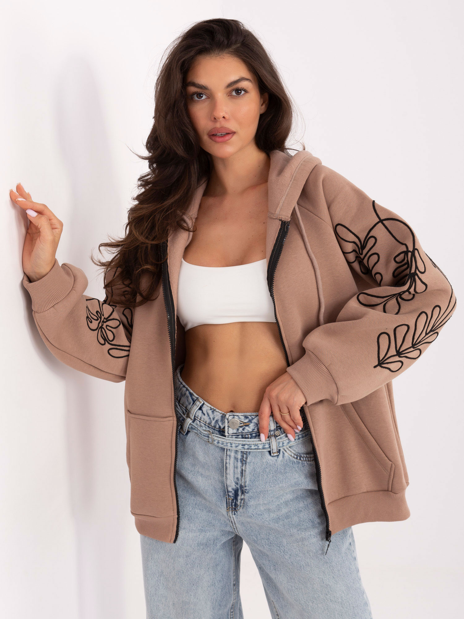 Bluza ciemny bezowy