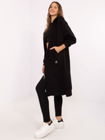 Hurt Czarny trzyczęściowy komplet z rozpinaną bluzą