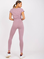 Brudnoróżowe legginsy basic Brigitte