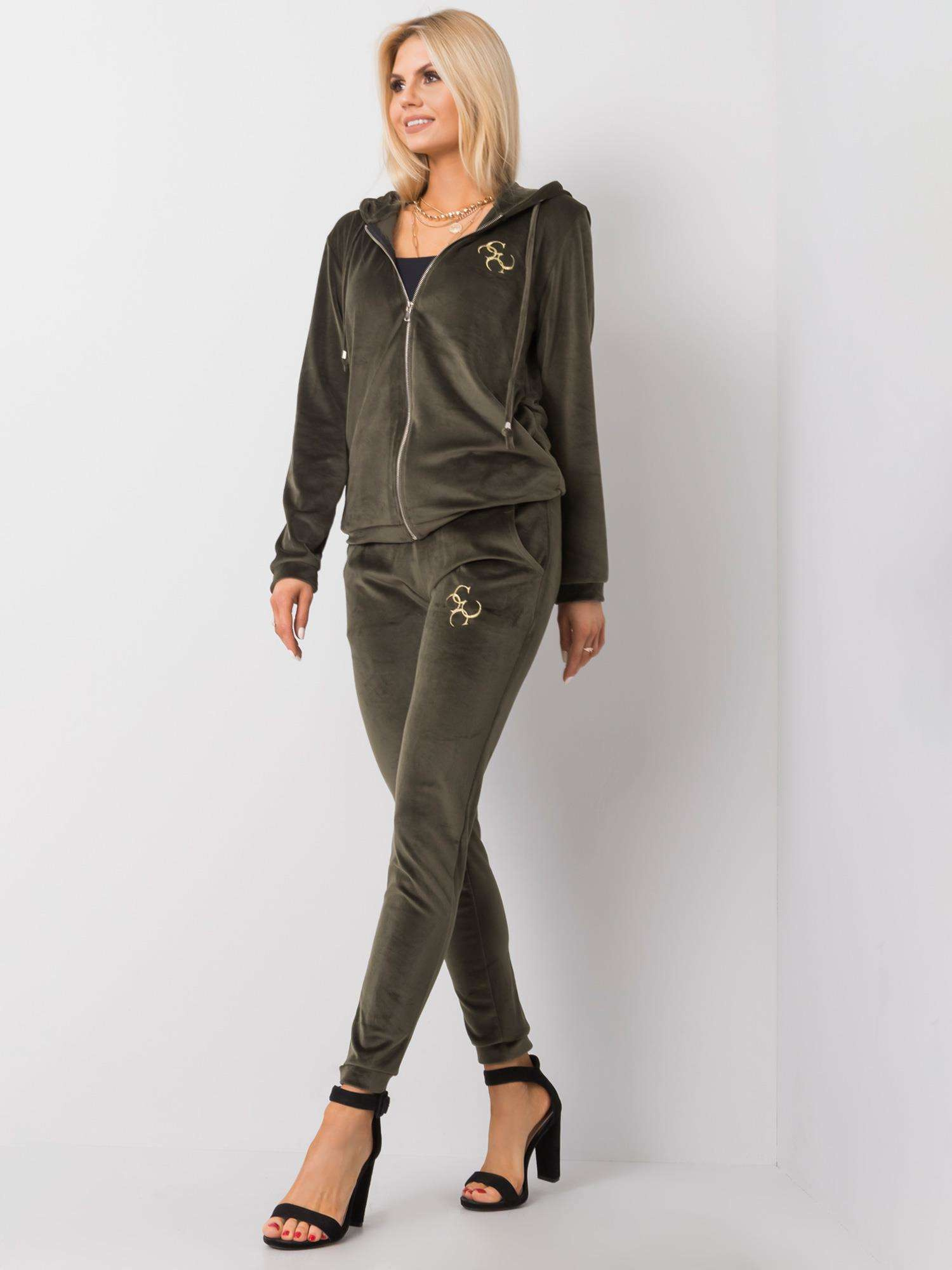 Khaki velour set Melody