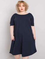 Granatowa sukienka plus size Bellamy