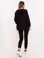 Hurtownia Czarny damski komplet basic ze spodniami