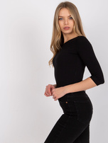 Czarna damska bluzka basic Mona
