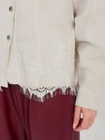 Fango jeansowa kurtka z kołnierzykiem RUE PARIS 