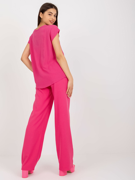 Hurt Ciemnoróżowa bluzka z krótkim rękawem SUBLEVEL