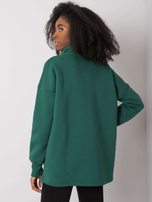 Ciemnozielona bluza bez kaptura Jasmine RUE PARIS 