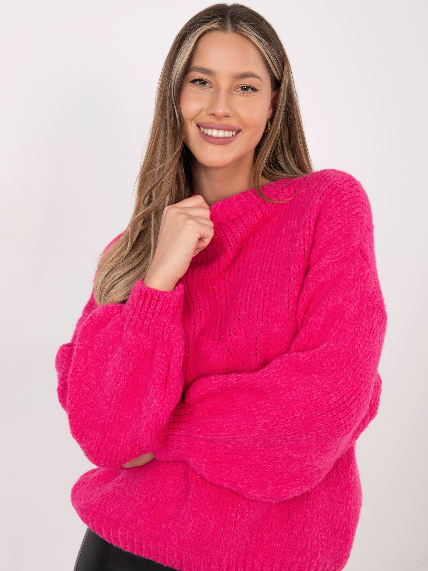 Sweter fuksjowy