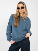 Brudnoniebieska bluza z okrągłym dekoltem NATURAL SIDE
