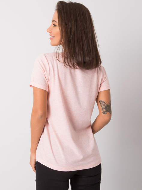 Różowy melanżowy t-shirt Transformative