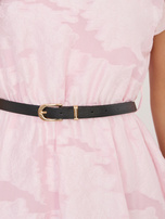 Jasnoróżowa elegancka sukienka z domieszką lyocellu RUE PARIS