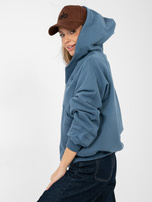 Brudnoniebieska rozpinana bluza z kapturem NATURAL SIDE 