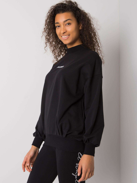 Czarna bluza damska bez kaptura Dylan RUE PARIS