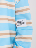 Jasnoniebieska damska bluza bez kaptura