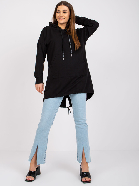 Czarna bluza damska z nadrukiem na plecach Sophie