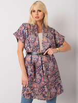 Fioletowy płaszcz z krótkim rękawem Sonja