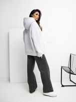 Jasnoszara bluza z napisem prosecco RUE PARIS