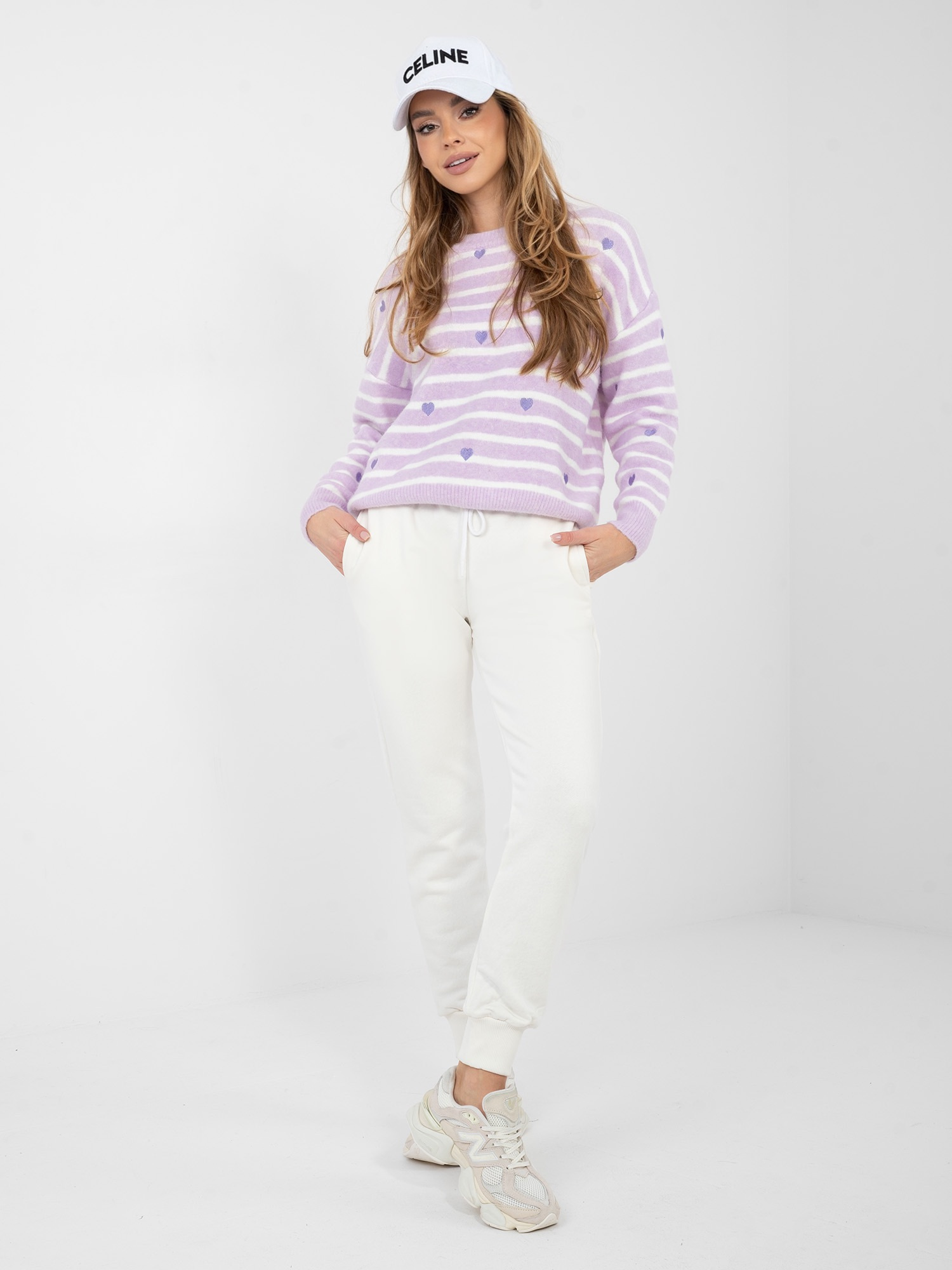 Sweter jasny fioletowy