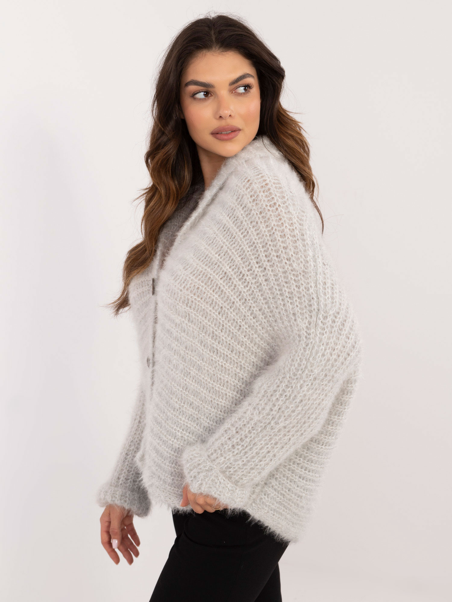 Sweter jasny szary