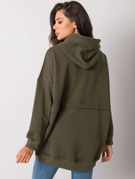 Dunkelkhaki Reißverschlussjacke Narissa.