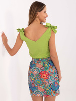 Mini spódnica z wiązaniem RUE PARIS