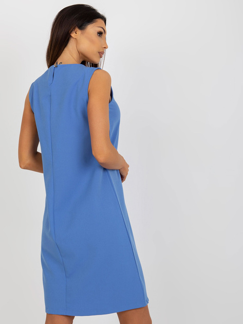 Hurt Niebieska elegancka sukienka koktajlowa OCH BELLA