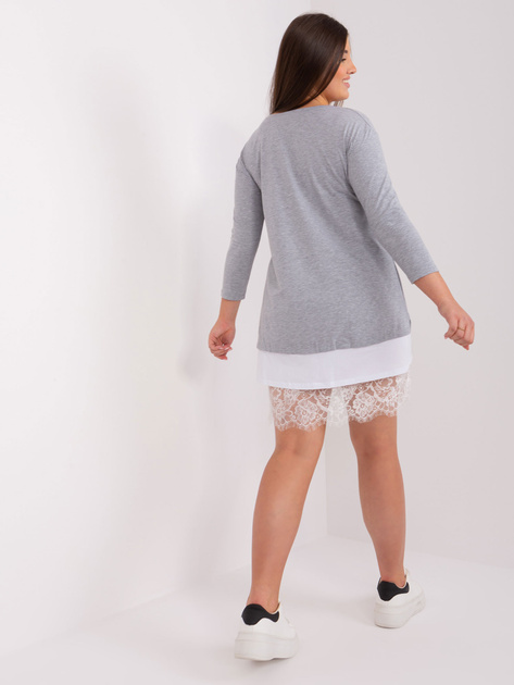 Hurt Szara sukienka plus size z bawełny