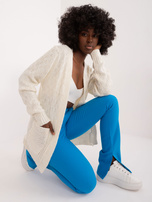 Hurtownia Ecru casualowy kardigan z dzianiny MAYFLIES