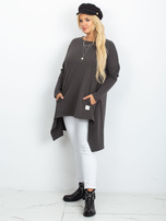 Grafitowa tunika plus size Andrea
