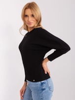 Hurt Czarna bawełniana bluzka basic BASIC FEEL GOOD