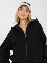 Czarna bluza z haftowanym napisem NATURAL SIDE 