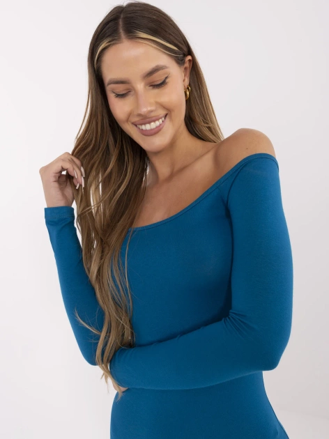 Morska dopasowana sukienka hiszpanka Margaux RUE PARIS