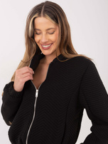 Czarna kurtka przejściowa z kieszeniami Haiti RUE PARIS 