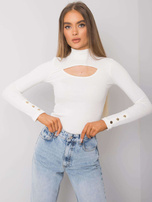 Ecru bluzka z wycięciem Attale 