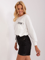 Hurtownia Ecru damska bluzka na co dzień z bawełny