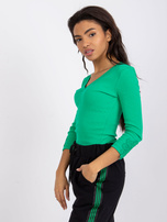 Zielona bluzka w prążek Alissia RUE PARIS
