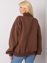 Hnědá zateplená oversized mikina Kelly.