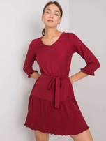 Bordowa sukienka Fleur