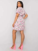 Szara wzorzysta sukienka plus size Celene 