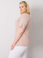 Beżowa bluzka plus size Stella