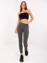 Ciemnoszare legginsy z bawełny BASIC FEEL GOOD 