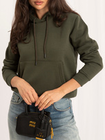Hurt Khaki dresowa damska bluza basic kangurka RUE PARIS