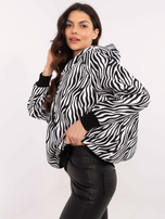 Hurt Biało-czarna damska bluza w zwierzęcy wzór