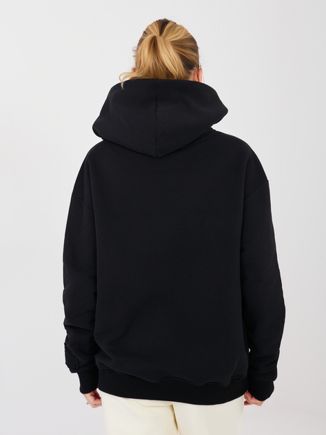 Czarna bluza oversize z kapturem NATURAL SIDE