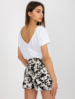 Hurt Biało-czarny damski t-shirt z nadrukiem Amor RUE PARIS