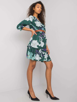 Zielona sukienka z paskiem Pensacola