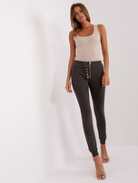 Hurtownia Khaki damskie spodnie dresowe z bawełny