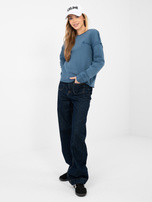 Brudnoniebieska bluza z okrągłym dekoltem NATURAL SIDE  