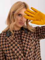 Hurt Ciemnożółte rękawiczki z funkcją dotykową  