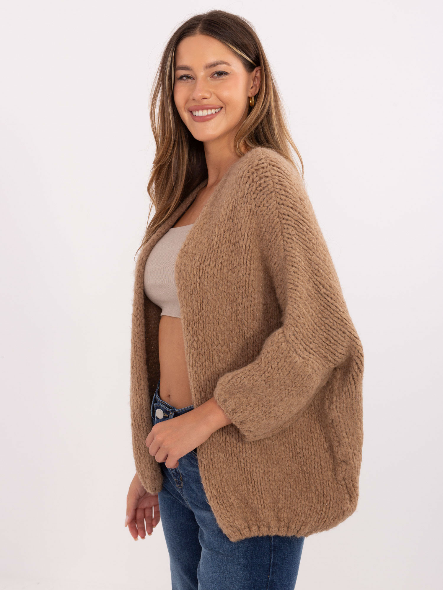 Sweter camelowy
