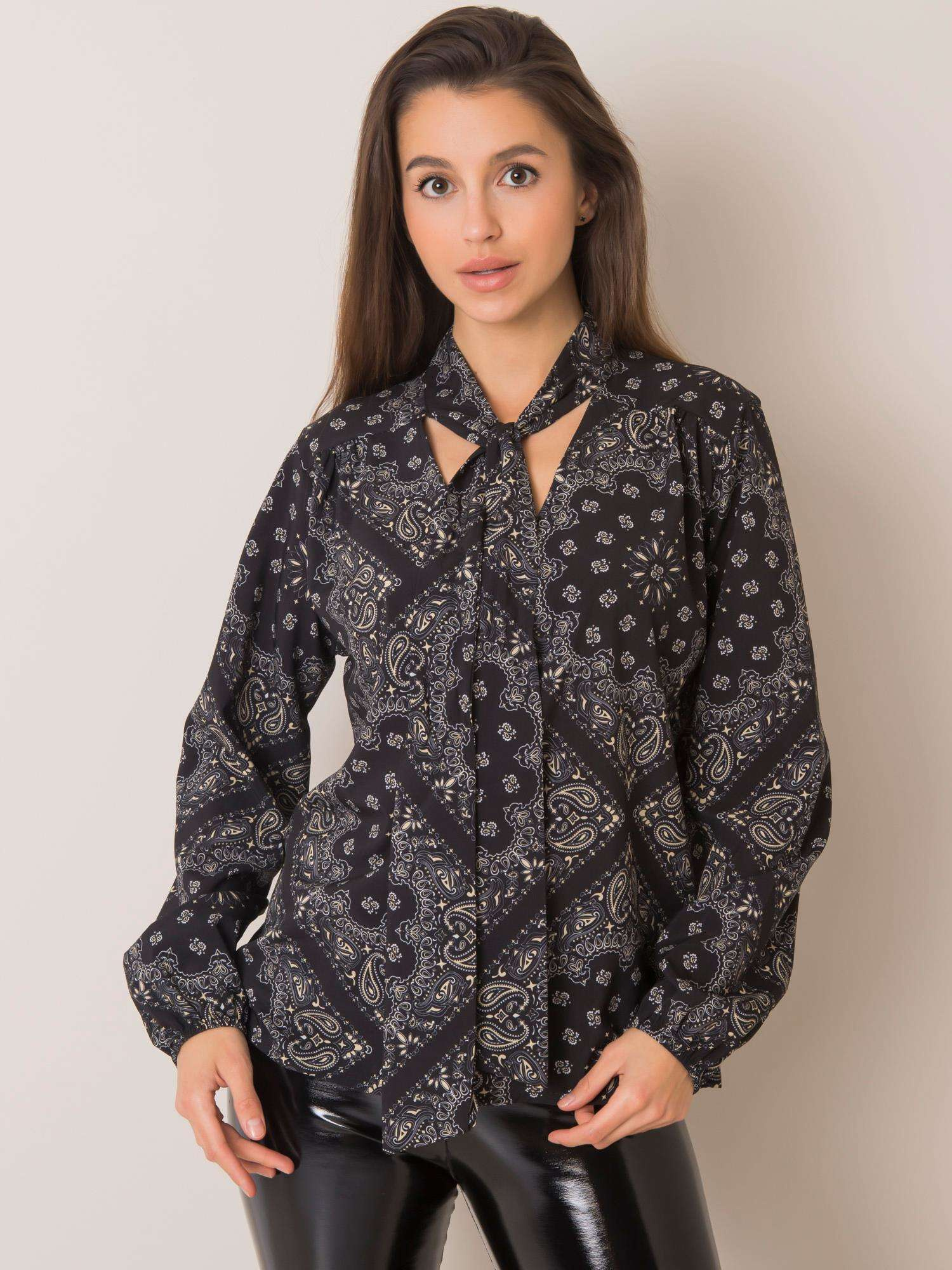 Schwarze Bluse Dorothea.